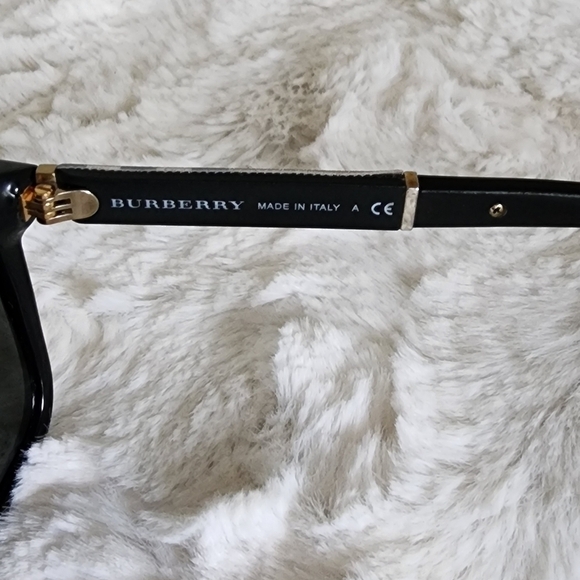 Burberry B 4181 Black Nova Check Square Sunglasses